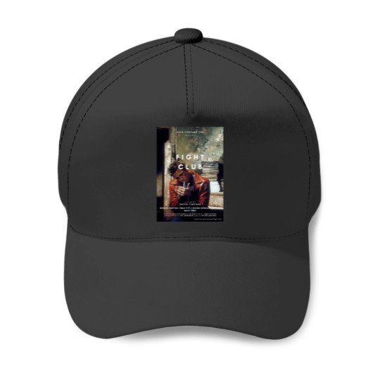 Discover THE BRAD PITT FIGHT CLUB POSTER Baseball Caps