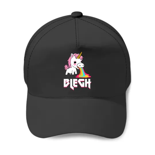 Discover blegh heavy metal metalcore deathcore unicorn t Baseball Caps