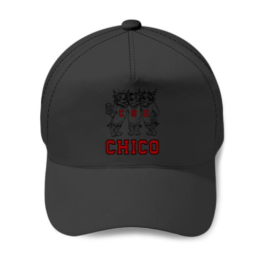Discover Chico State Vintage Drinking Wildcats Logo Baseball Caps