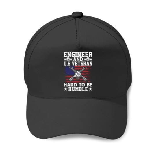 Discover Engineer and U.s veteran Baseball Caps