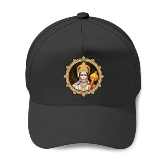 Discover Lord Hanuman ji looking from mirror Baseball Caps