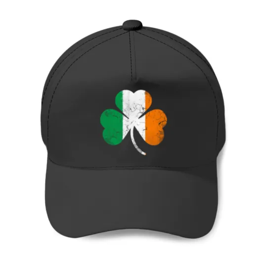Discover Vintage Flag of Ireland Shamrock Baseball Caps