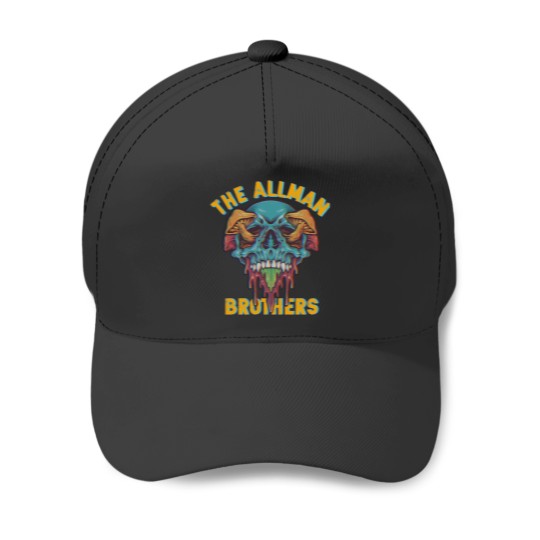 Discover The Brothers Allman Skuls And Mushroom Brothers Baseball Caps