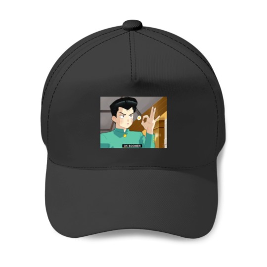 Discover YYH Yusuke Urameshi says OK boomer Baseball Caps