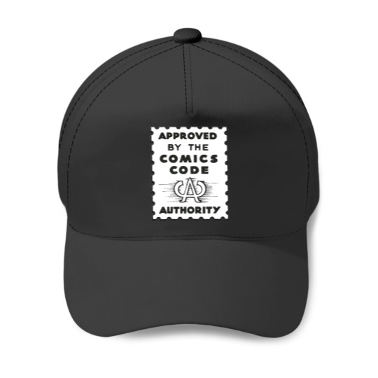 Discover Comics Code Authority Seal Superhero Sti Baseball Caps