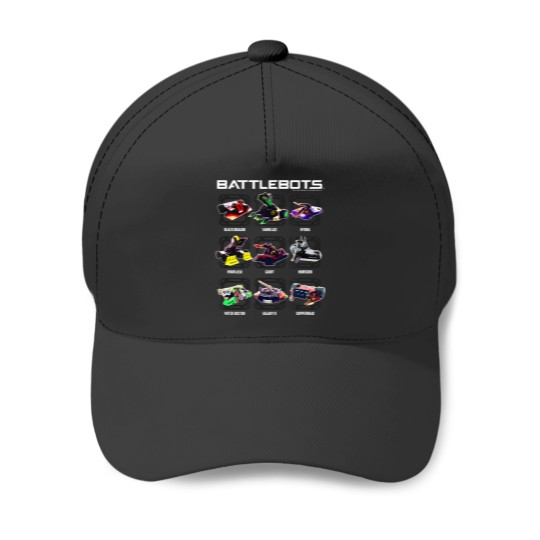 Discover battlebots group robot photo box up t Baseball Caps
