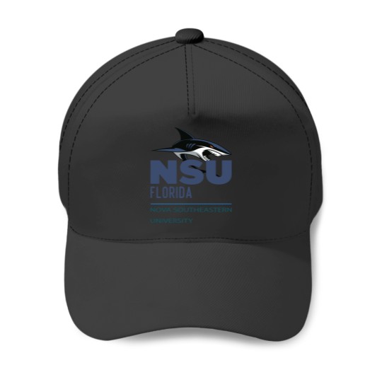 Discover Nova Southeastern University blue shark NSU Baseball Caps