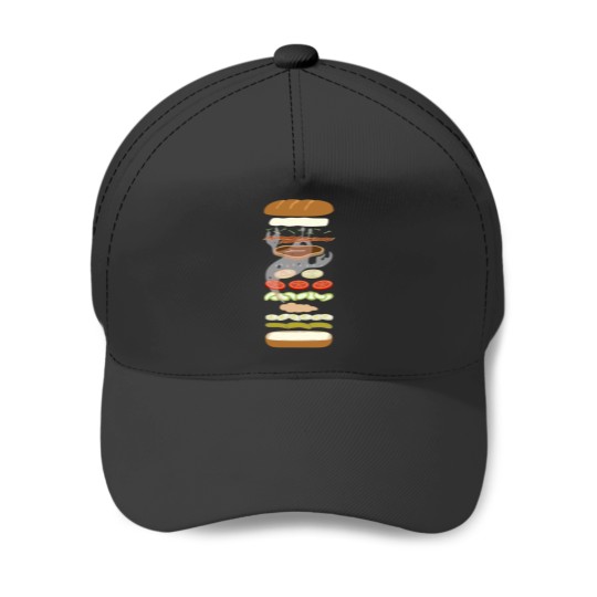 Discover Time Sandwich Baseball Caps