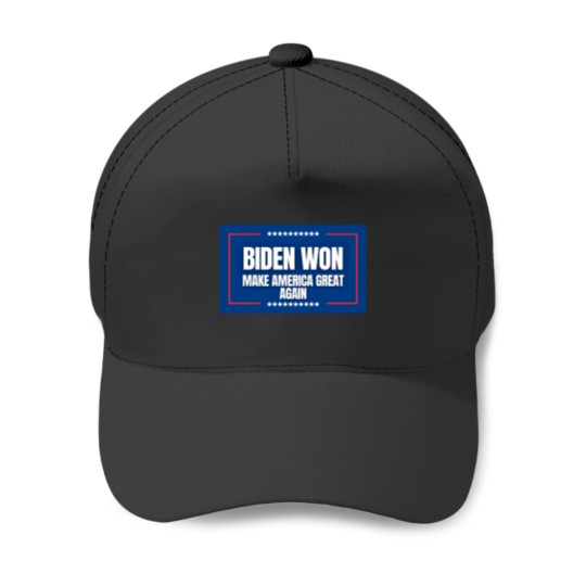 Discover Biden won - make americaa Great Again Baseball Caps