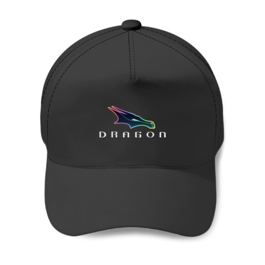 Discover Space X Dragon logo Baseball Caps