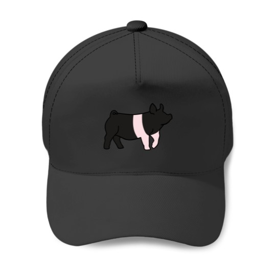 Discover Hampshire Show Pig Sticker Baseball Caps