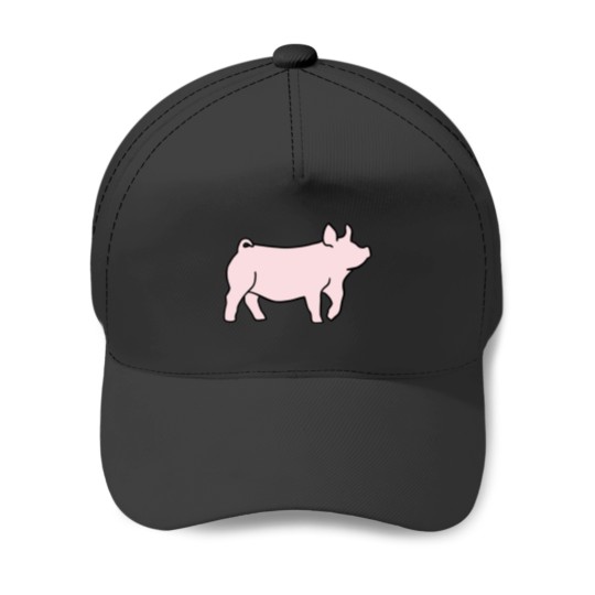 Discover Yorkshire Show Pig Sticker Baseball Caps