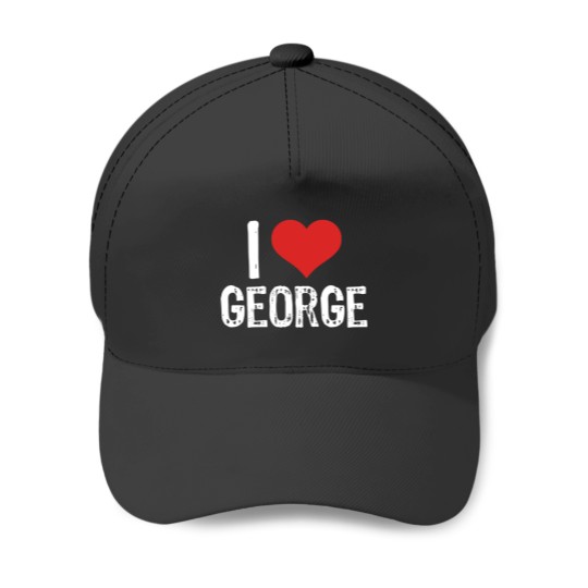 Discover I Love George Baseball Caps