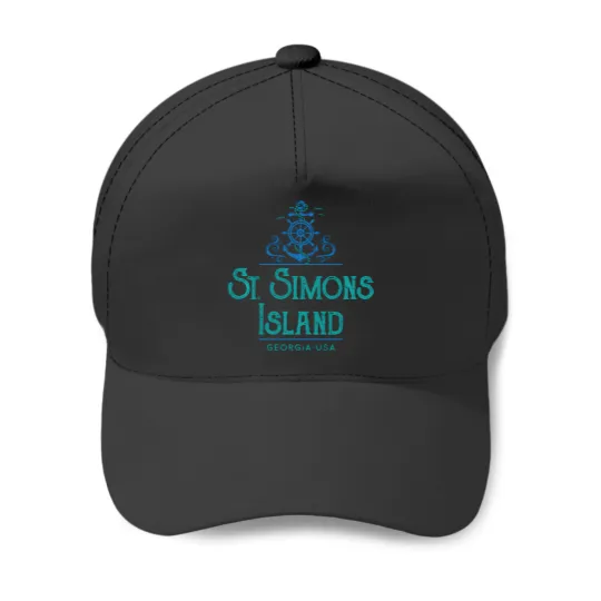 Discover st simons island georgia nautical design Baseball Caps