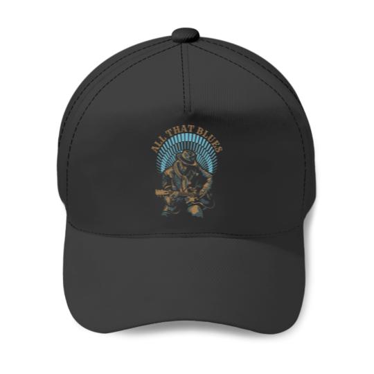 Discover BLUES MUSIC Baseball Caps