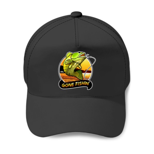 Discover GONE FISHINN_ BIG BASS BONANZA Design - Pokie Designs Gumby and pokey Baseball Caps