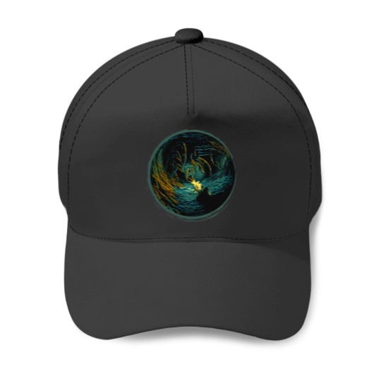 Discover A Light in the Dark-Fantasy Baseball Caps