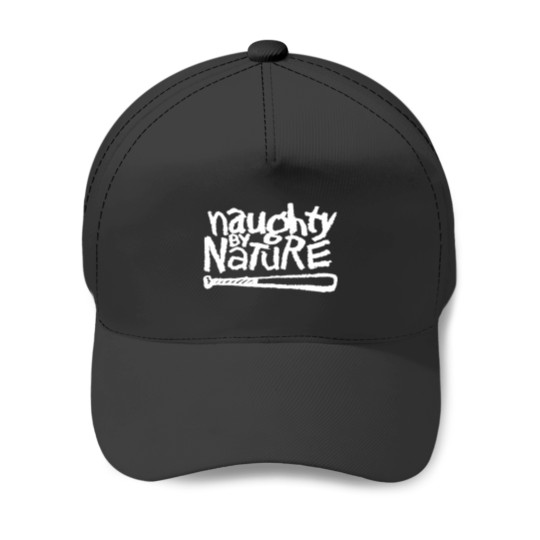 Discover naughty by nature white logo Baseball Caps