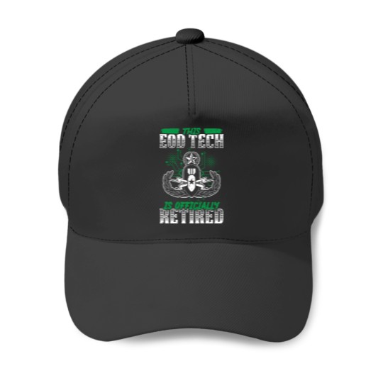 Discover This EOD Tech is Officially Retired - EOD Explosive Ordnance Disposal Master Badge Baseball Caps