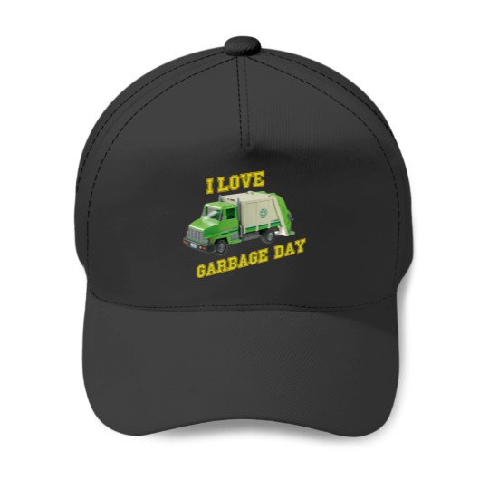 Discover Garbage Day Baseball Caps