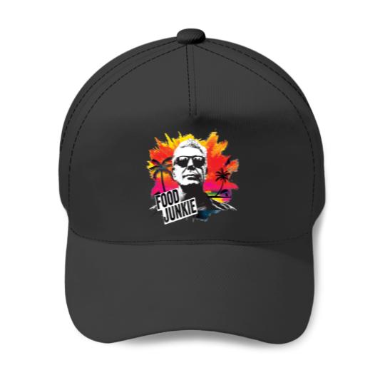 Discover Anthony Bourdain Food Junkie Baseball Caps