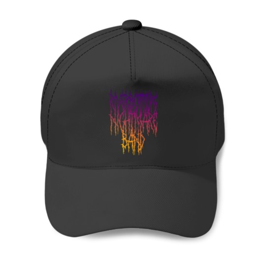 Discover Riverbottom Nightmare Band Metal Logo Baseball Caps