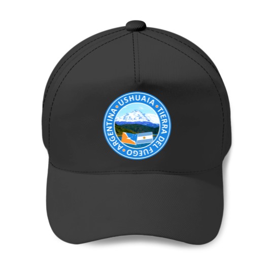 Discover Ushuaia, Tierra del Fuego, Argentina Baseball Caps