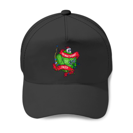 Discover You Want To Game …I’m DTP. (BOW) – D20 Table-top-Gaming Baseball Caps