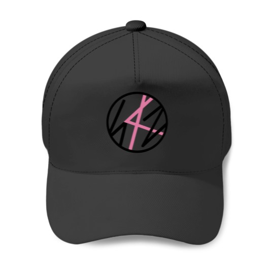 Discover Stray Kids SKZ Logo MAXIDENT pink ver Baseball Caps