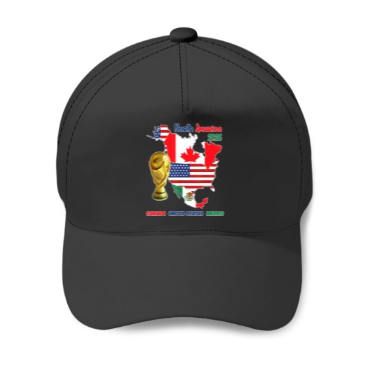 Discover north america 2026 football soccer Baseball Caps