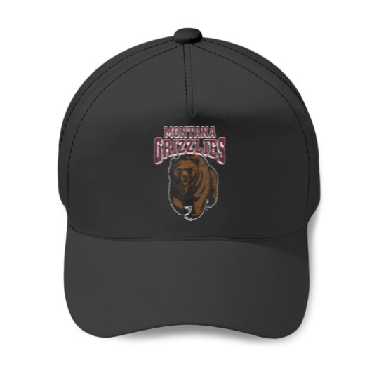 Discover University of montana grizzlies distressed Baseball Caps