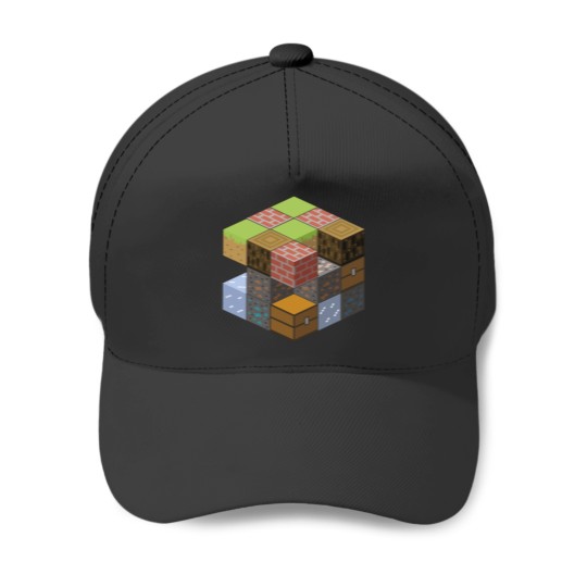 Discover Cube World Baseball Caps
