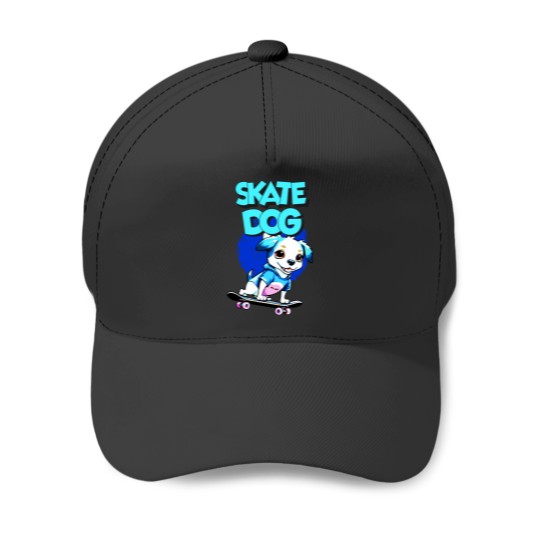Discover Skate Dog Baseball Caps