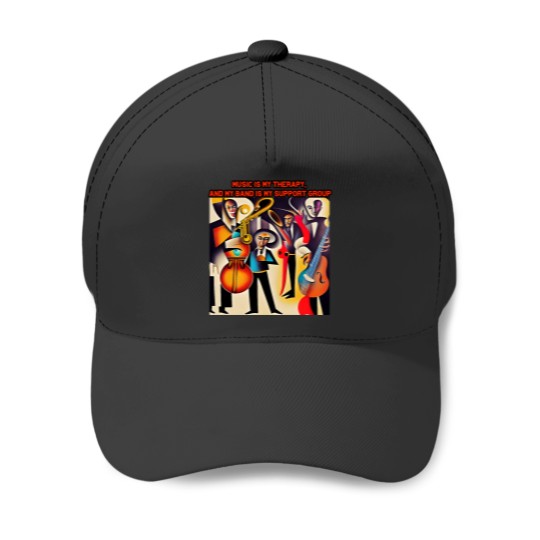 Discover Music Therapy Band Support Group Baseball Cap