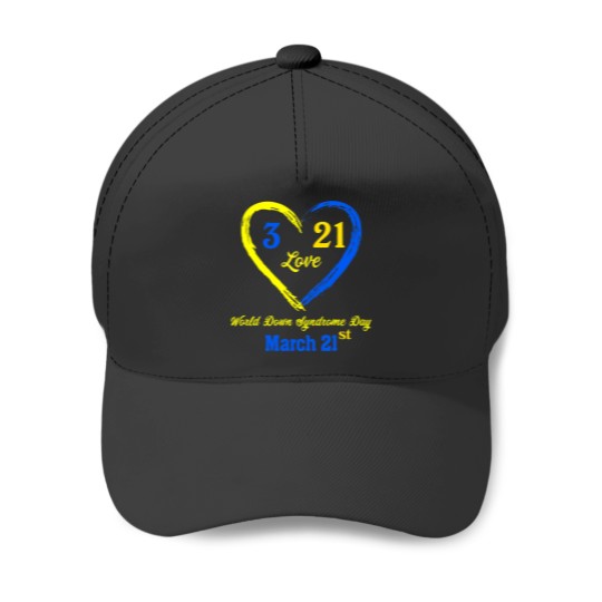 Discover World Down Day T-Shirt Awareness March 21 Baseball Caps