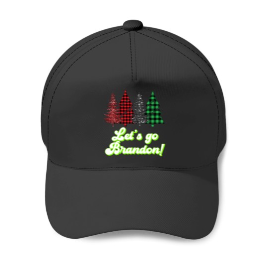 Discover Let 39 S Go Brandon Plaid Xmas Christmas Sweater Anti Biden Baseball Caps