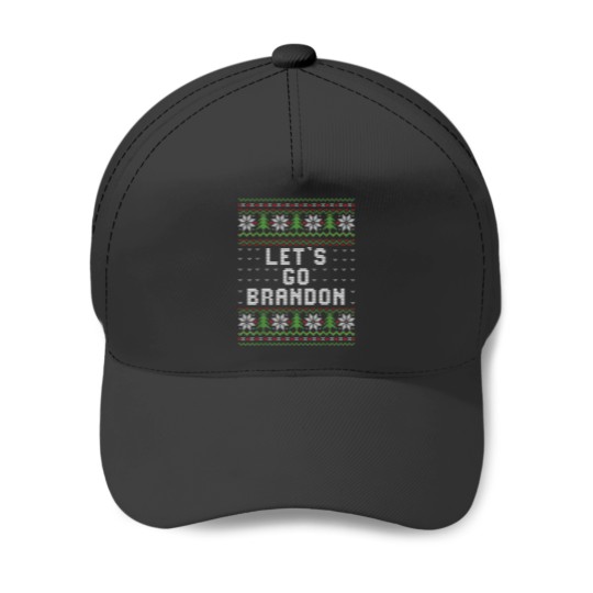 Discover Let 39 S Go Brandon Ugly Christmas Sweater Baseball Caps