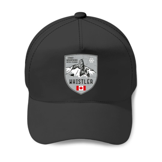 Discover Whistler Mountain Canada Emblem Baseball Caps