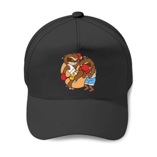 Discover Cute Muay Thai Sloth Fighters 2Thai Boxing and Kickboxing Baseball Caps