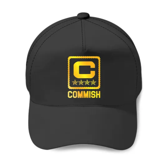 Discover Mens . Commish Fantasy Football Draft Commissioner Baseball Caps
