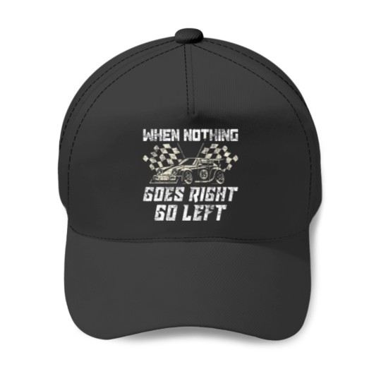 Discover Car Racing Officer Funny Men Drag Race Baseball Caps