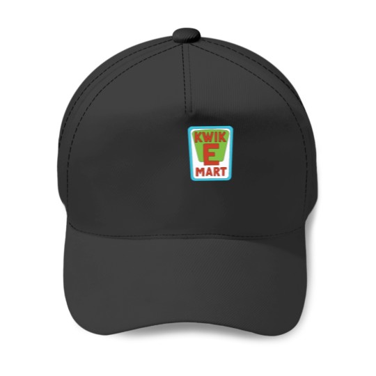 Discover Kwik E Mart Simpsonsa logo Baseball Caps