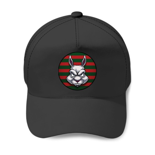 Discover The Fierce Rabbit Baseball Caps