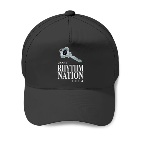 Discover Rhythm Nation 1814 - key earring - (Janet Jackson) (1) Baseball Caps