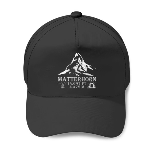 Discover Matterhorn mountain hiking altitude difference Alps vacation Baseball Caps