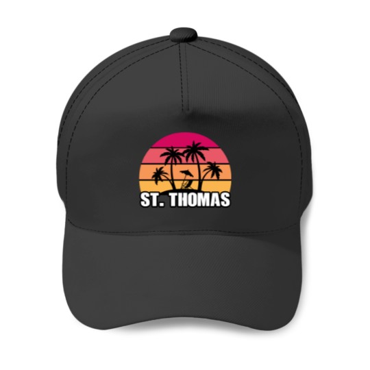 Discover St Thomas Travel Souvenir Baseball Caps