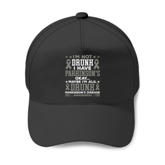 Discover I'm Fine Parkinson's Disease Warrior Support Parkinson's Disease Awareness Gifts Baseball Caps
