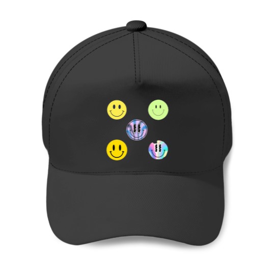 Discover Smiley Faces Pack Baseball Caps
