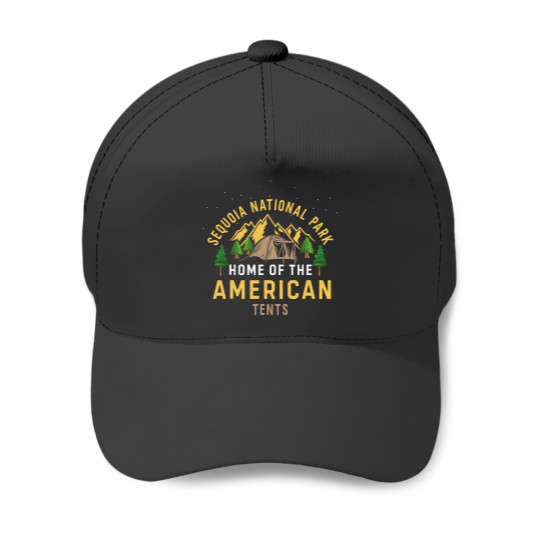 Discover Camping Sequoia National Park Tent Camping Men Women Camp Baseball Caps