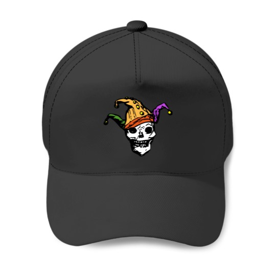 Discover Ghastly Jester Skull Baseball Caps